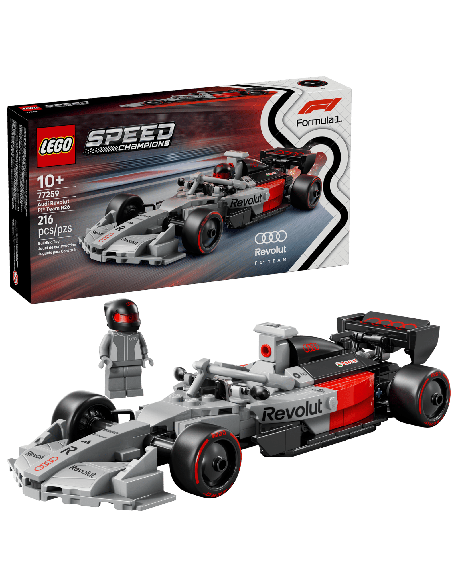 Lego Audi Revolut F1 Team R26 Race Car