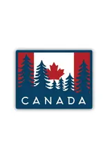 Stickers Northwest Canada Map & Flag Sticker