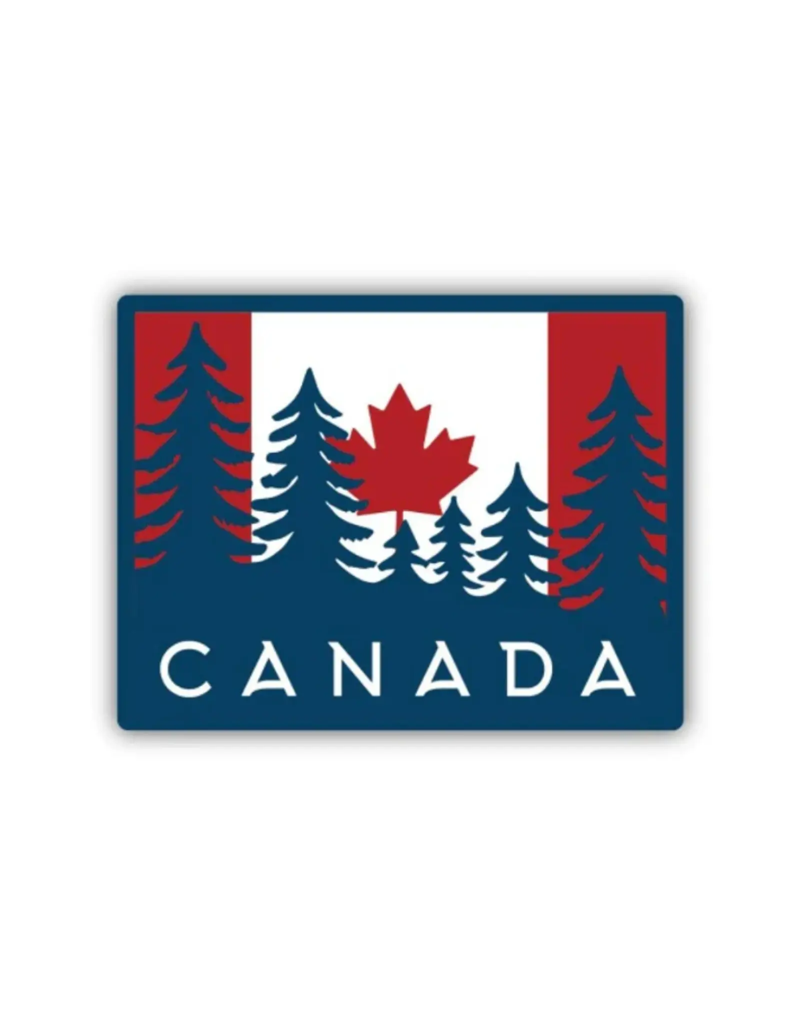 Stickers Northwest Canada Map & Flag Sticker