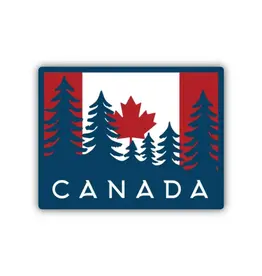 Stickers Northwest Canada Map & Flag Sticker