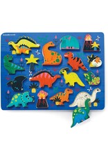 Crocodile Creek Let's Play 16pc Wood Puzzle Dinosaurs
