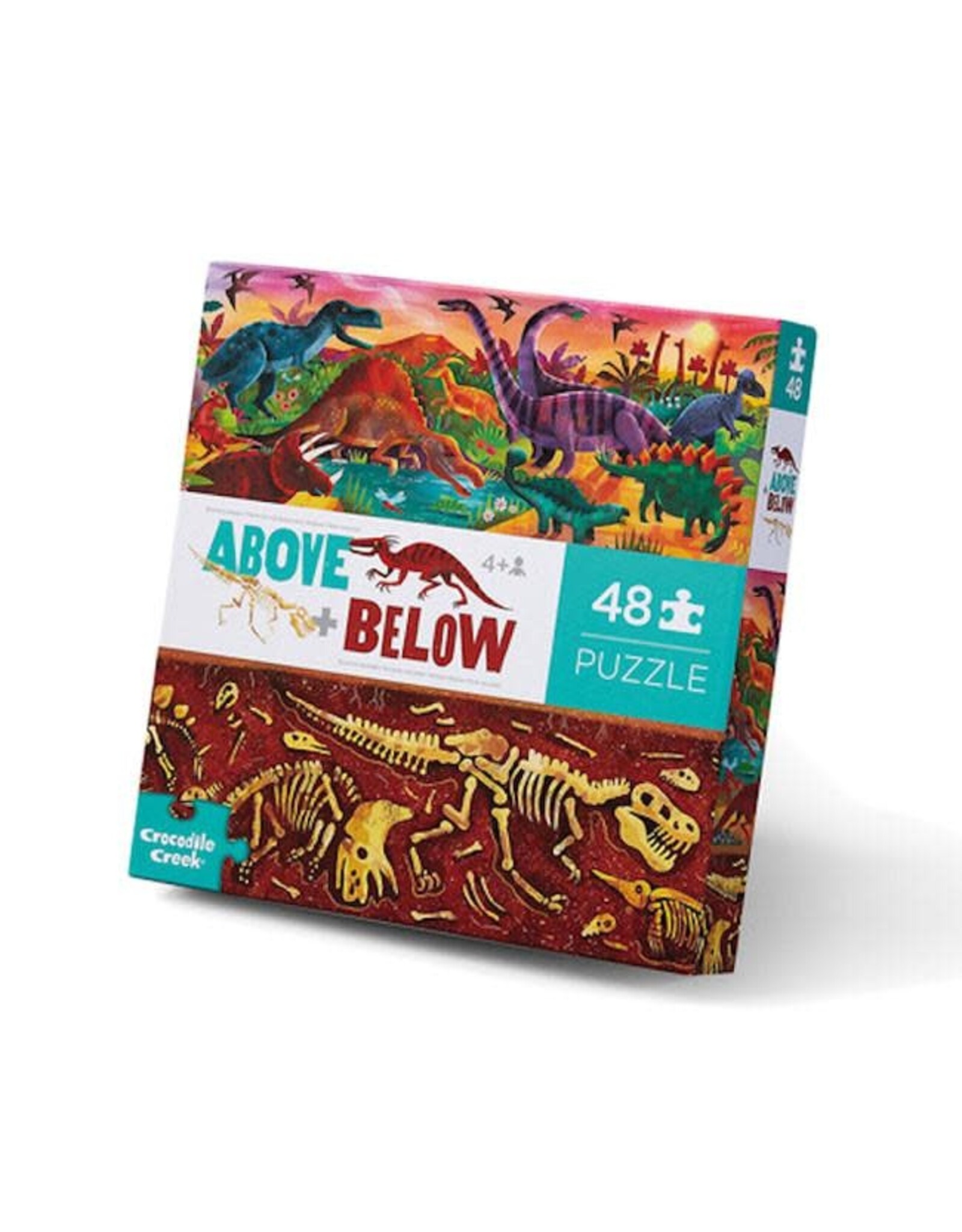 Crocodile Creek Above & Below Dinosaur World 48pc Floor Puzzle