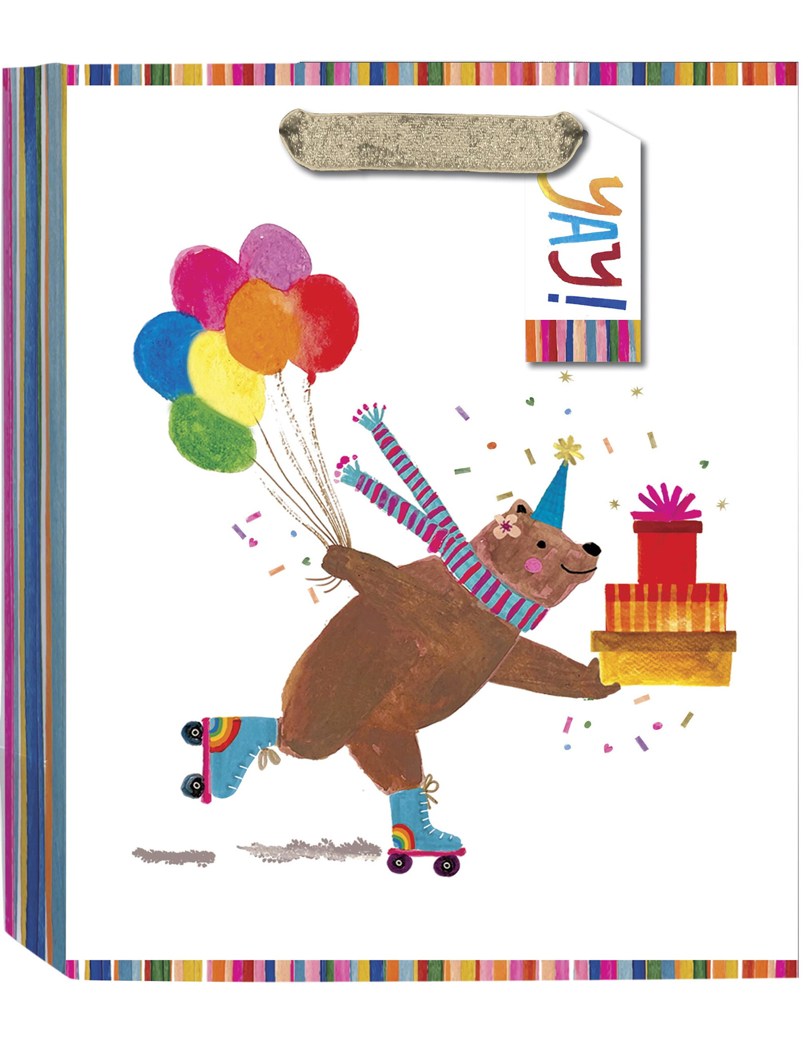 Design Design Birthday Menagerie Medium Tote Bag