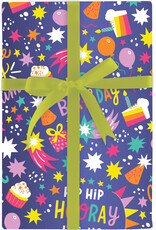 Design Design Cosmic Birthday-Hooray Roll Wrap