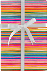 Design Design Birthday Menagerie-Stripe Roll Wrap