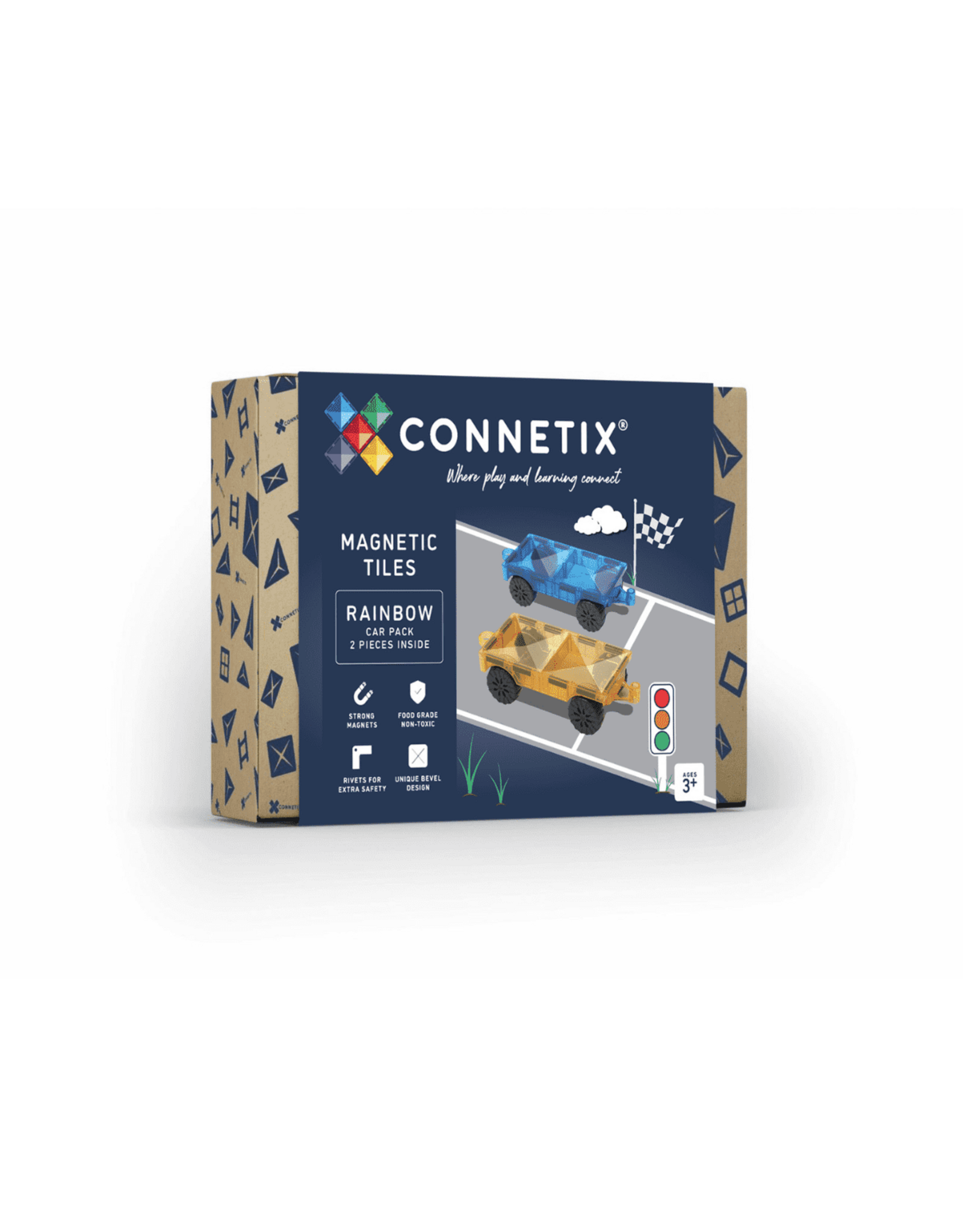 Connetix Connetix Rainbow Car Pack 2pc