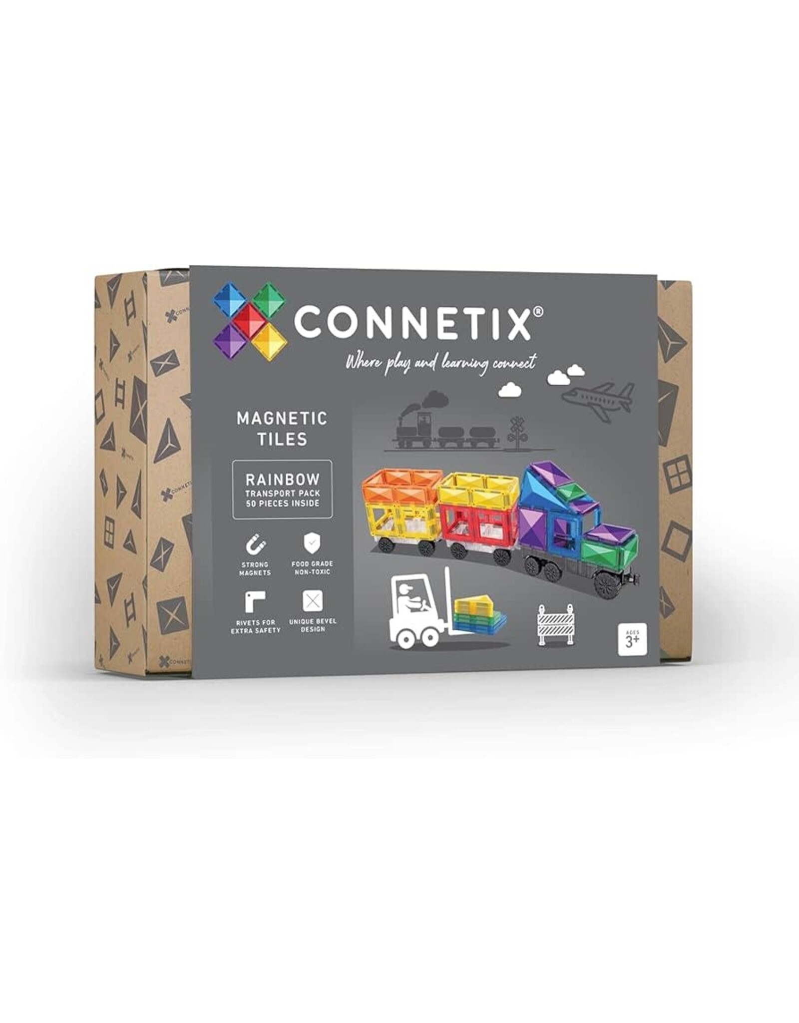 Connetix Connetix Rainbow Transport Pack 50pc