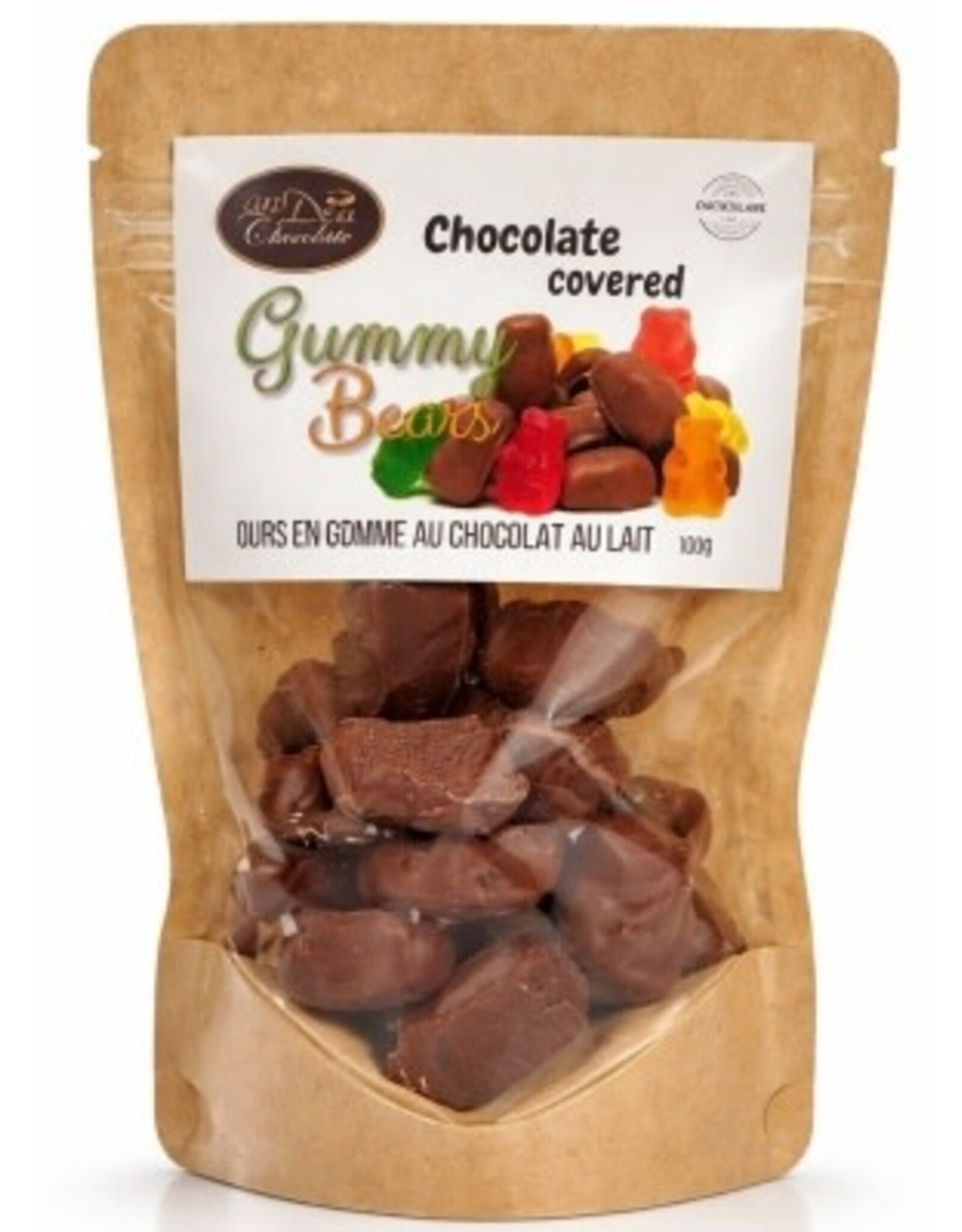 anDea Chocolate Milk Chocolate Covered Gummy Bears