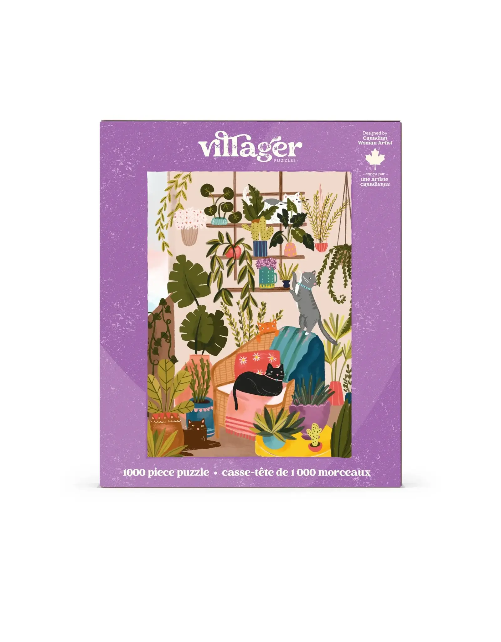 Villager Puzzles Balcony Cats 1000pc