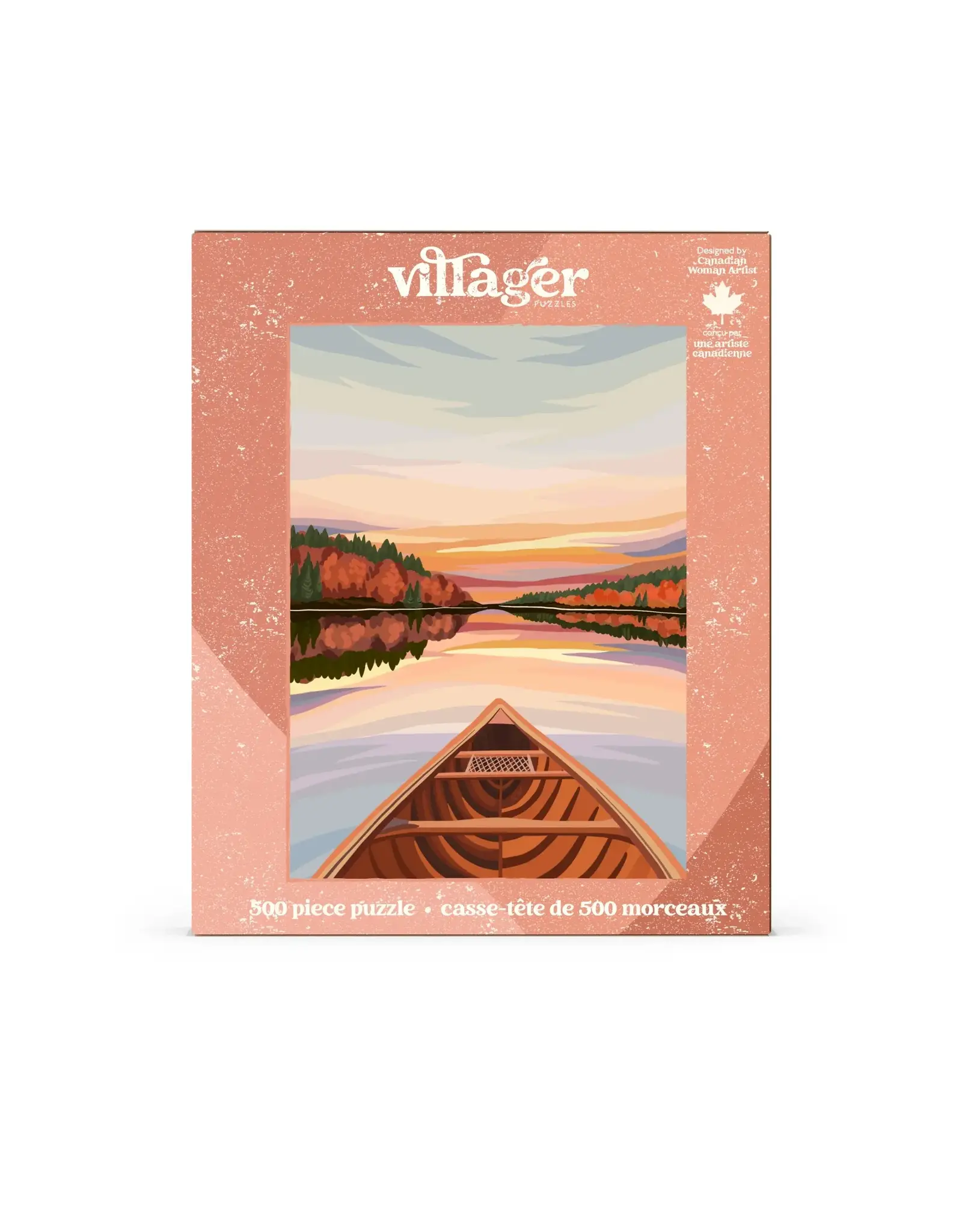 Villager Puzzles Canoeing at Dawn 500pc