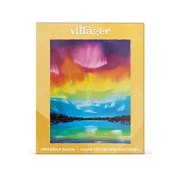 Villager Puzzles Rainbow Northern Lights 500pc