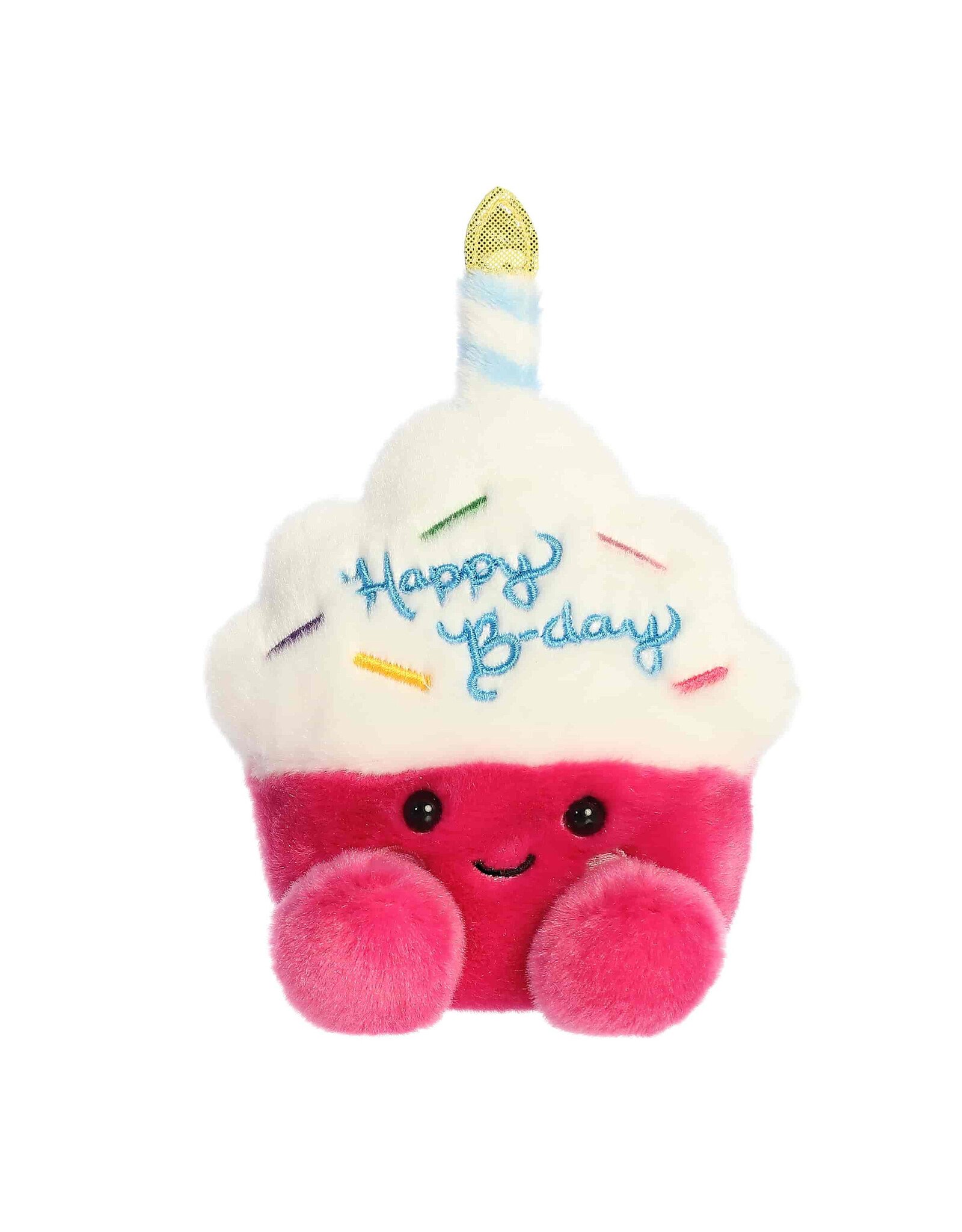 Aurora Palm Pals - 4.5" Sparkle Birthday Cupcake