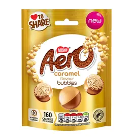 Nestle Aero Bubbles Caramel Pouch 86g (British)