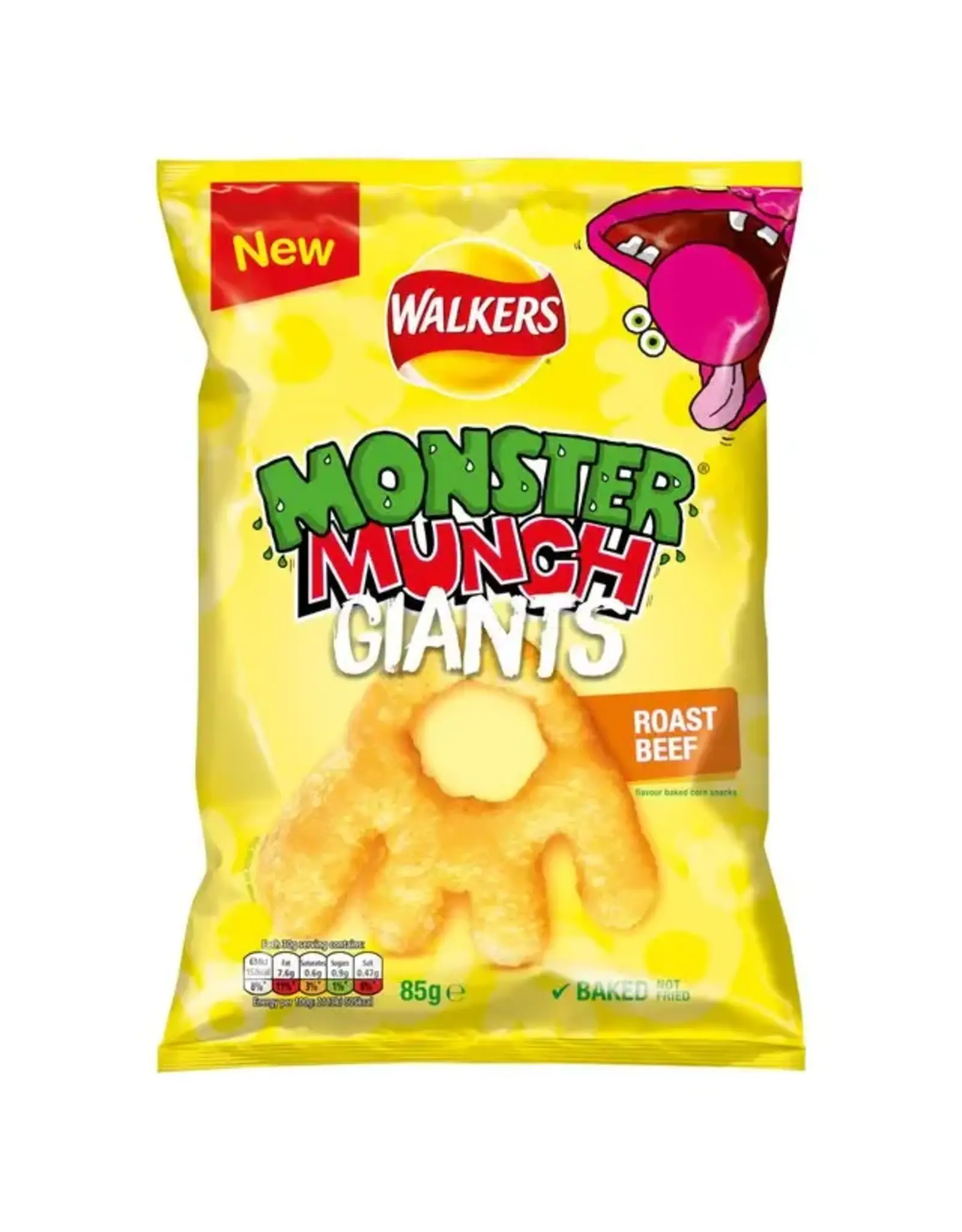 Walkers Walkers Monster Munch - Roast Beef Giants 85g (British)