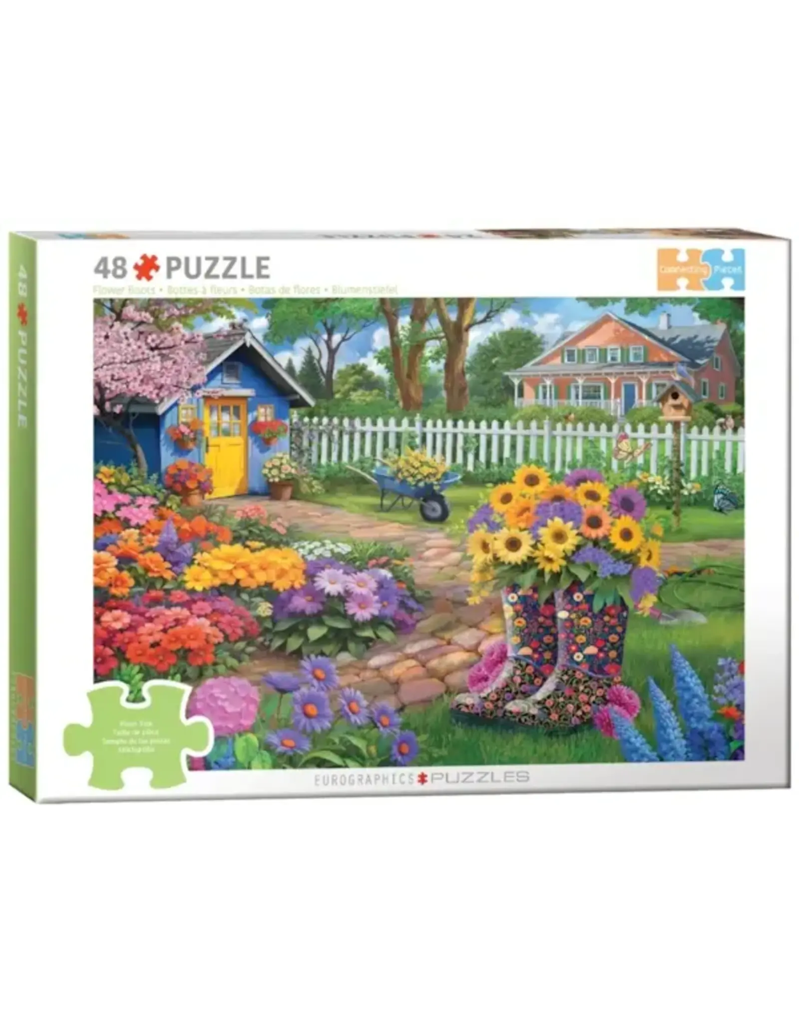 Eurographics Connecting Pieces - Flower Boots 48pc