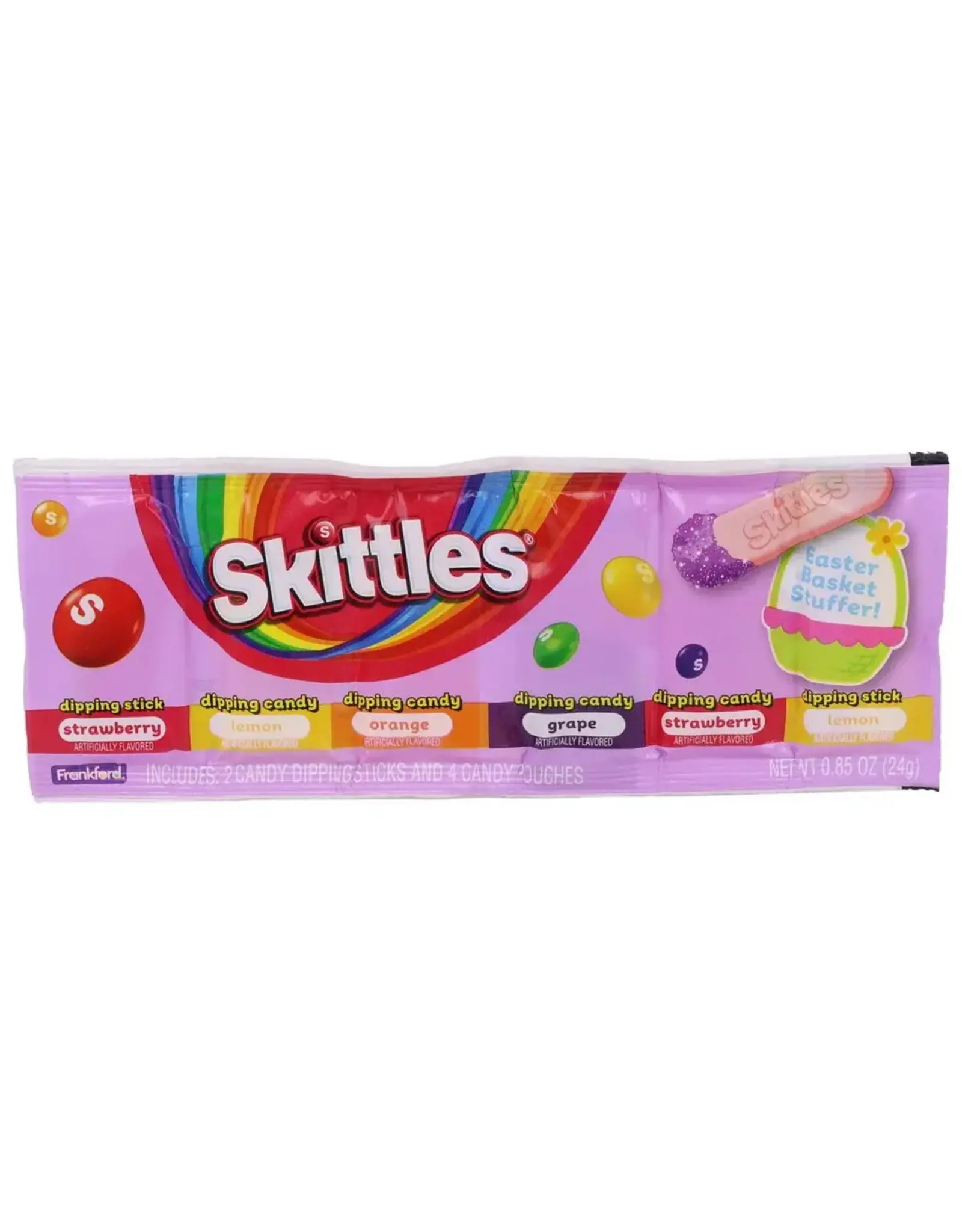 Skittles Easter Dig N Dips Strip Candy in Fruit Flavors