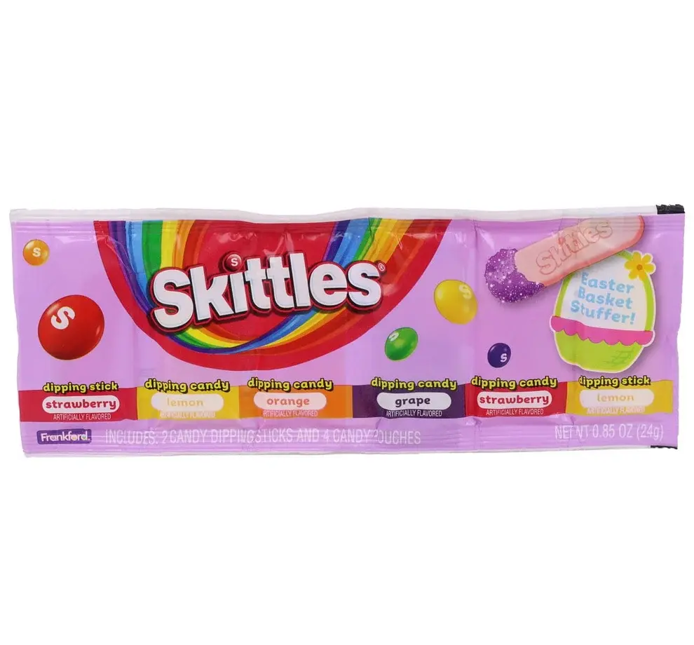 Skittles Easter Dig N Dips Strip Candy in Fruit Flavors - Tumbleweed Toys