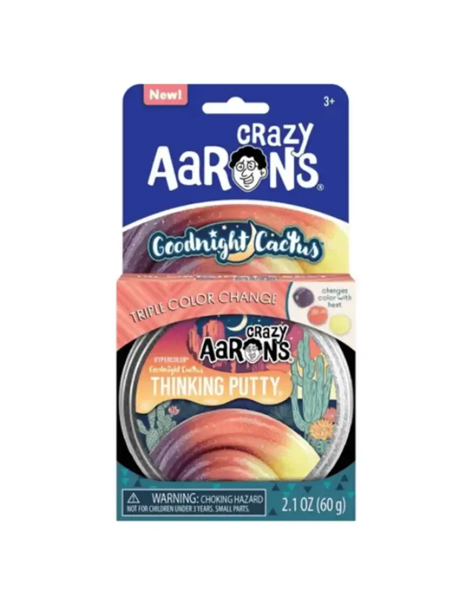 Crazy Aaron's Crazy Aaron's 4" Hypercolor- Goodnight Cactus