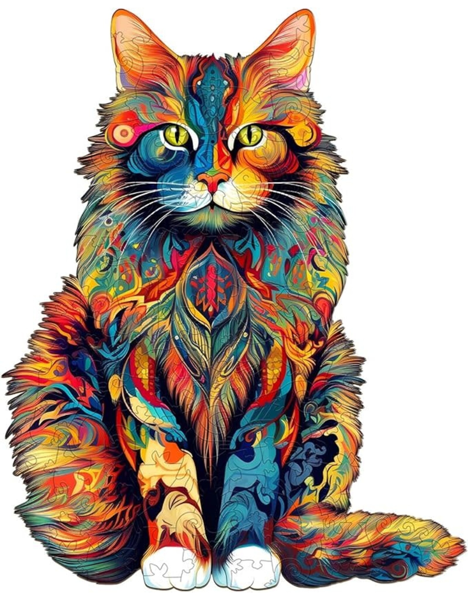 Wooden Cat Puzzle Set