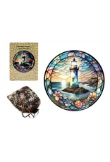 Wooden Round Lighthouse Puzzle Set