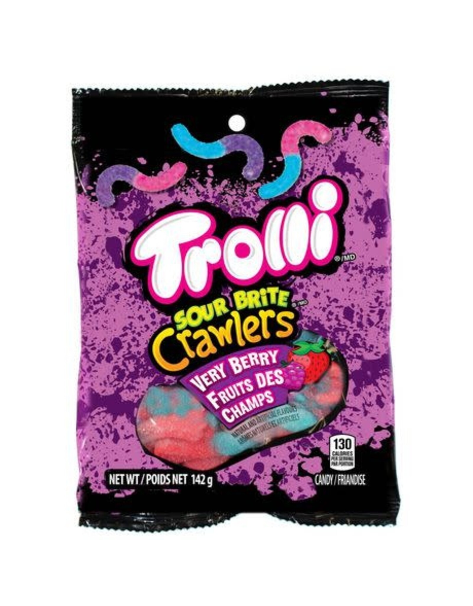 Trolli Sour Brite Crawlers Very Berry 5oz