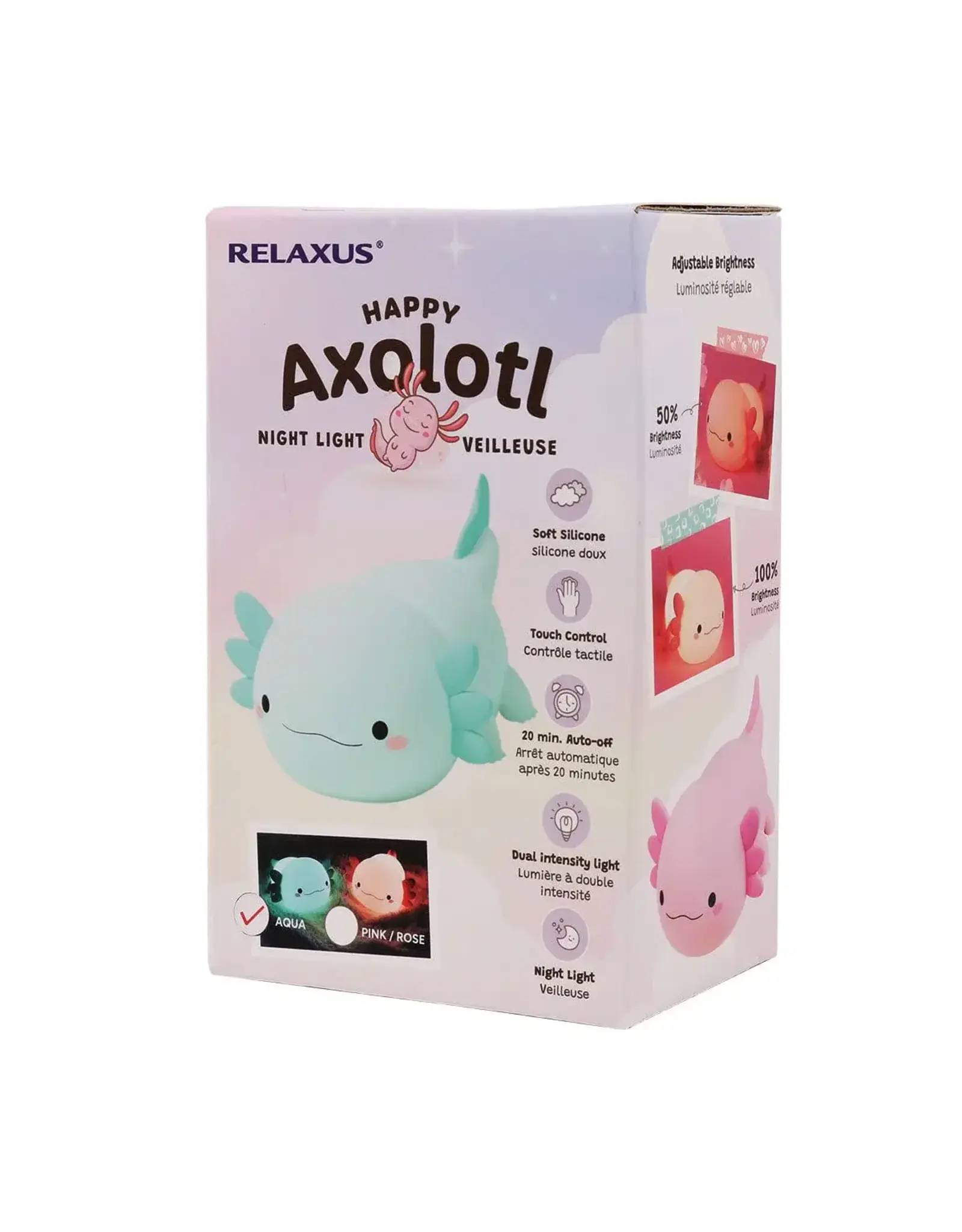 Happy Axolotl Night Light - Aqua