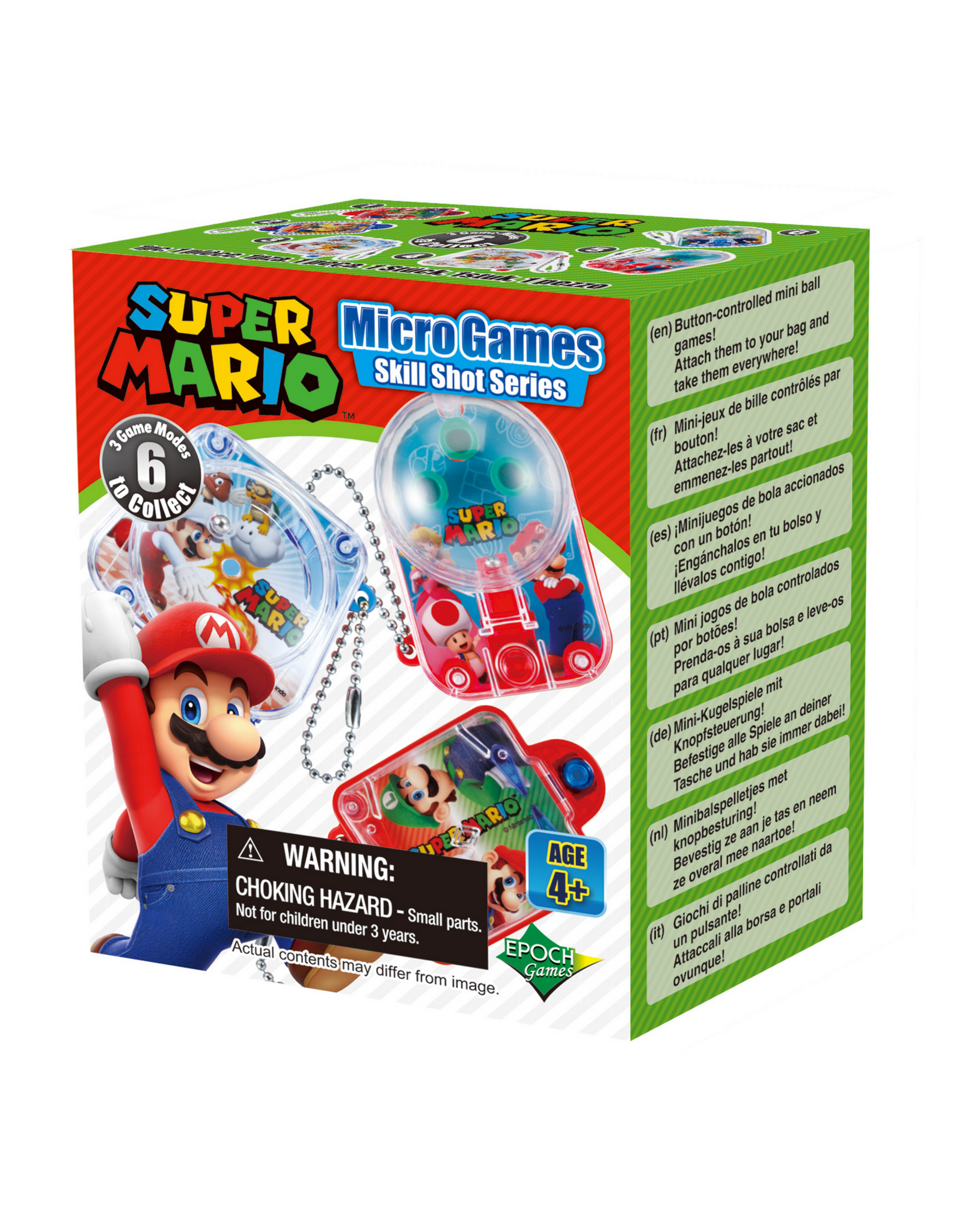 Super Mario Micro Games Skill Shot Series Keychain Blind Box