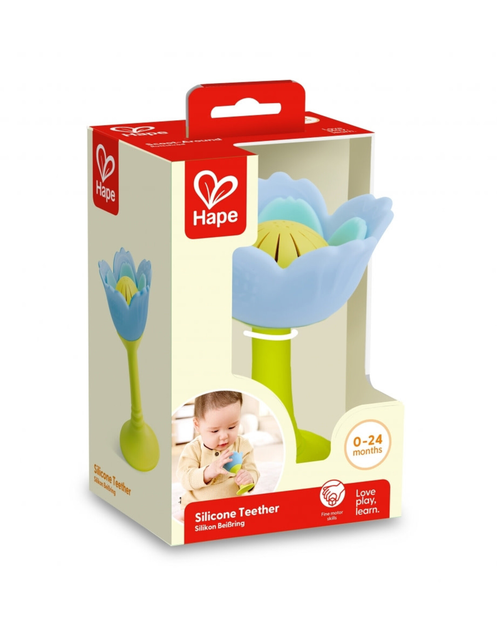 Hape Hape Rattle & Teether - Blue