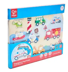 Hape Hape Emergency Vehicles Peg Puzzle
