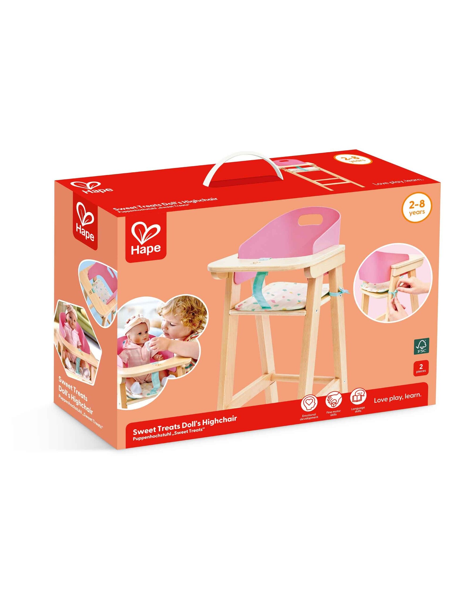 Hape Hape Sweet Treats Doll's Highchair