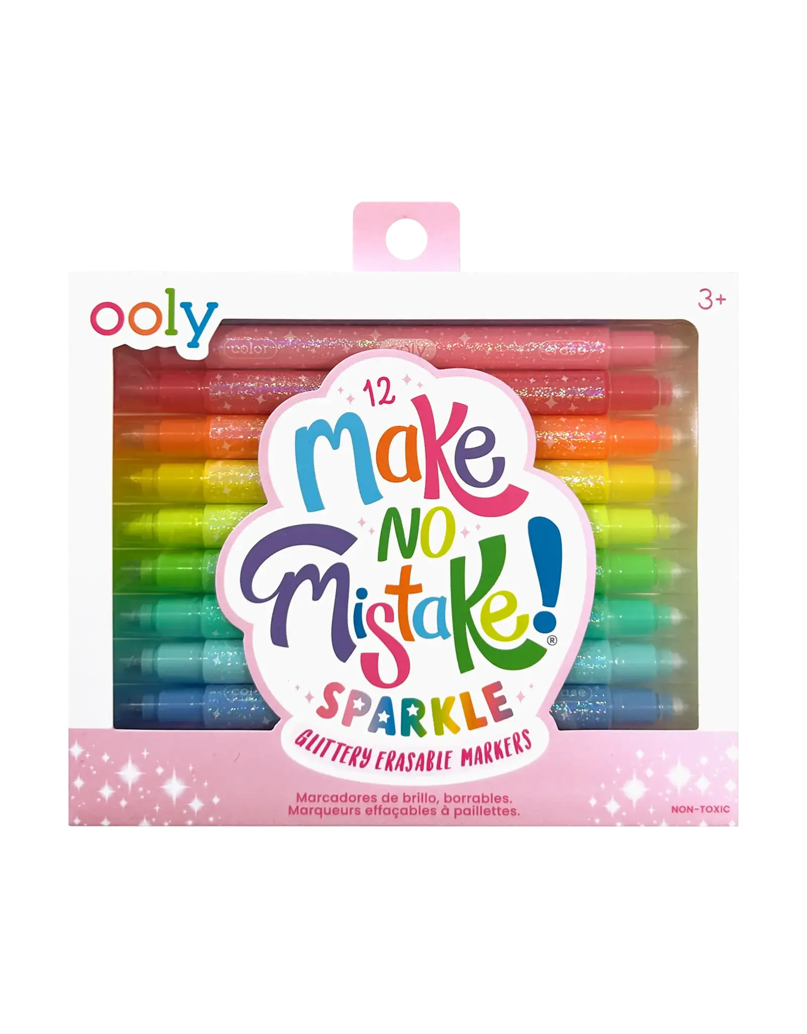 Ooly Make No Mistake! Glitter Markers - Set of 12