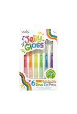 Ooly Jelly Gloss: Neon Multi-Surface Deco. Gel Pens - Set of 6
