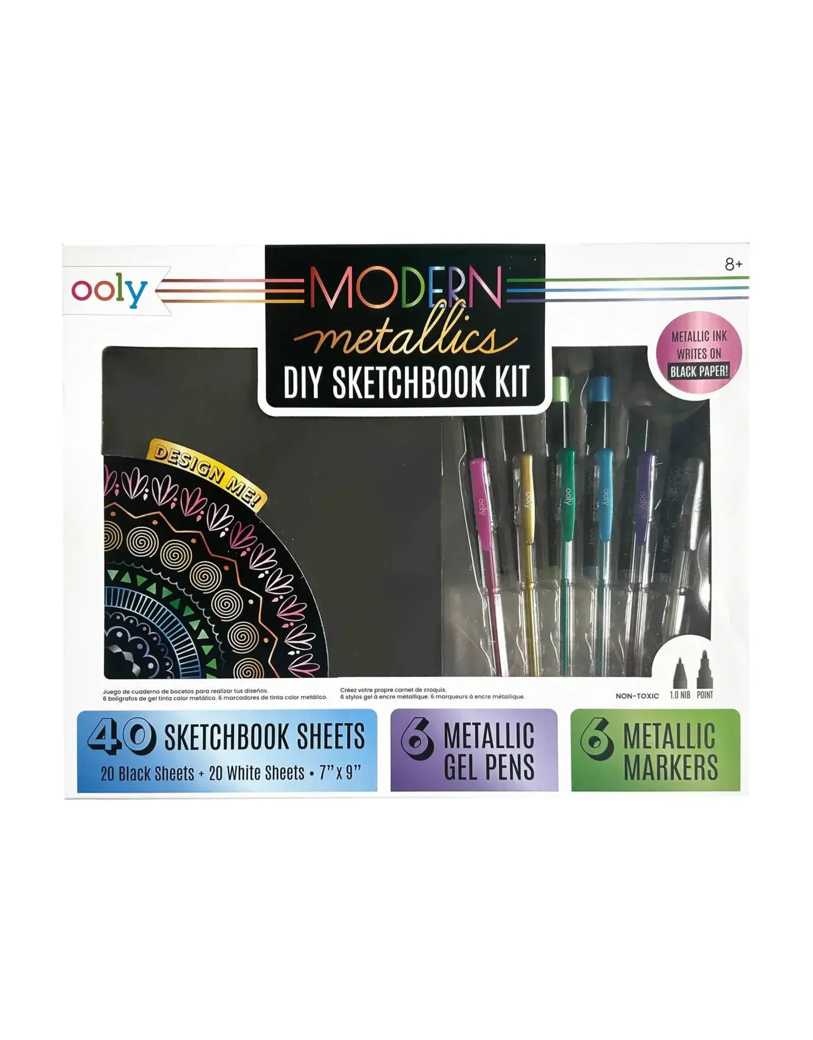 Ooly Modern Metallics: D.I.Y. Sketchbook Kit