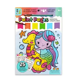 Bright Stripes Paint Pages: Magical Creatures