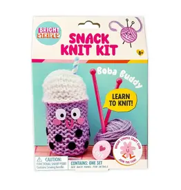 Bright Stripes Snack Knit Kit - Boba Buddy