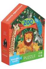 Crocodile Creek Zoo 50pc Flat House Puzzle