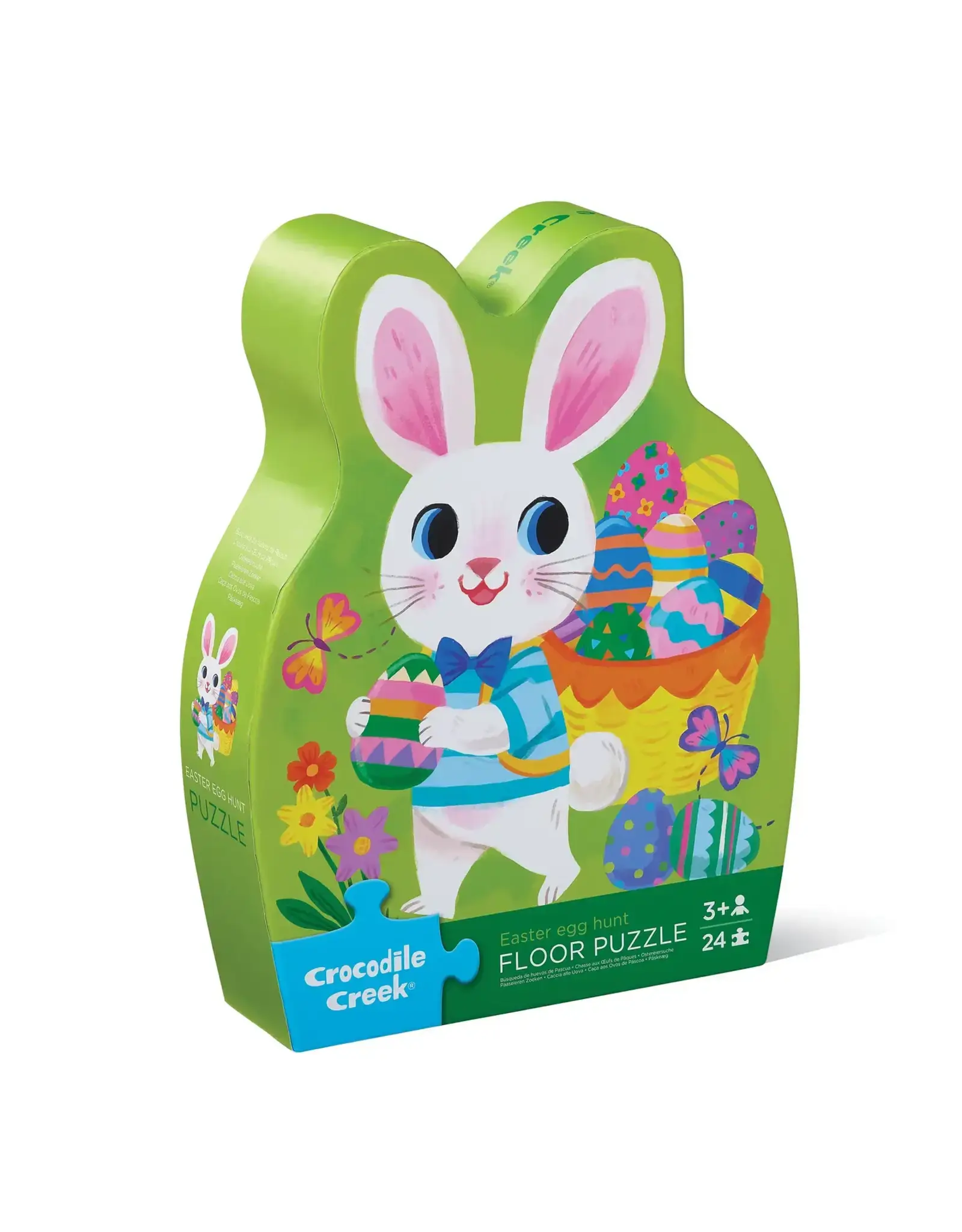Crocodile Creek Easter Egg Hunt 24pc Shaped Box Floor Puzzle