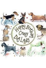 Alex Clark Art Dog Lady Birthday Card