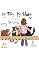 Alex Clark Art Cat Lady Birthday Card
