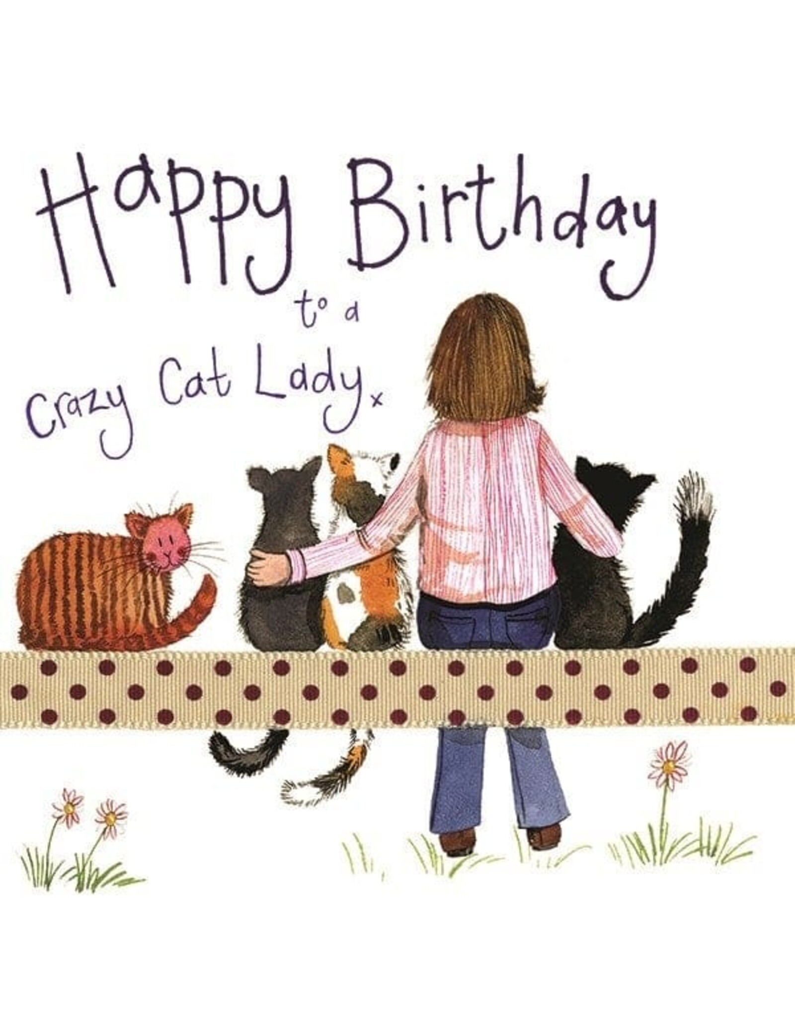 Alex Clark Art Cat Lady Birthday Card