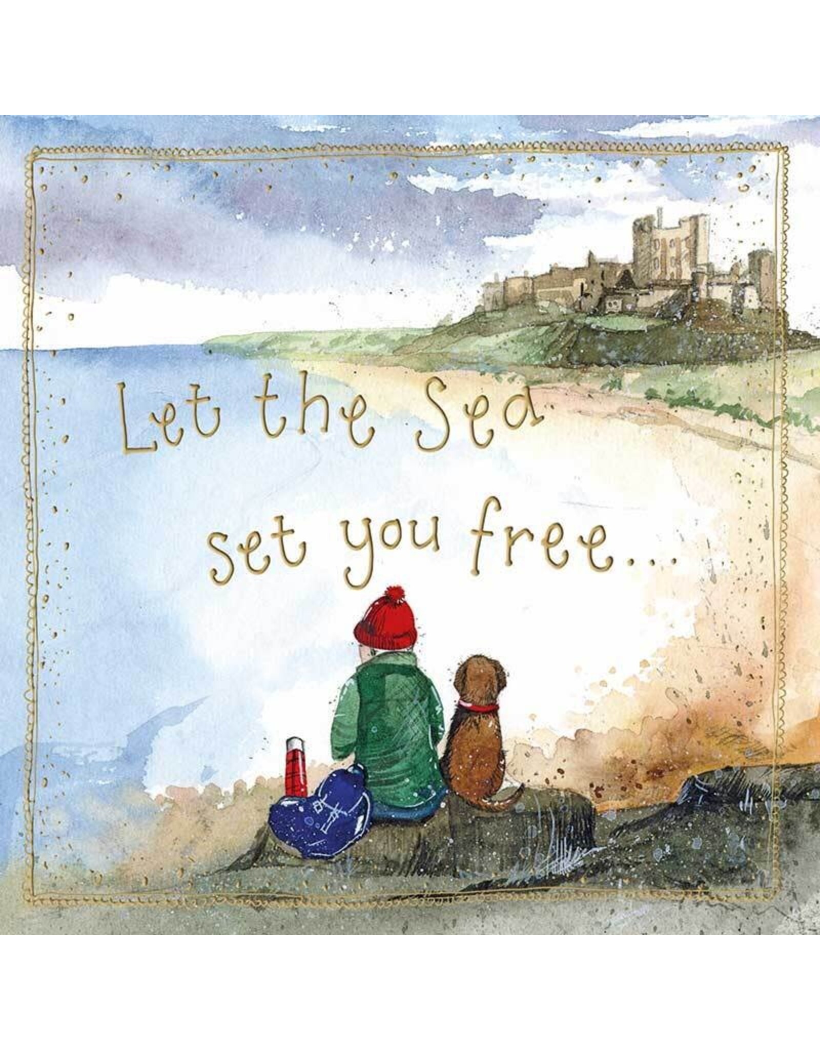 Alex Clark Art Let The Sea Set You Free Card