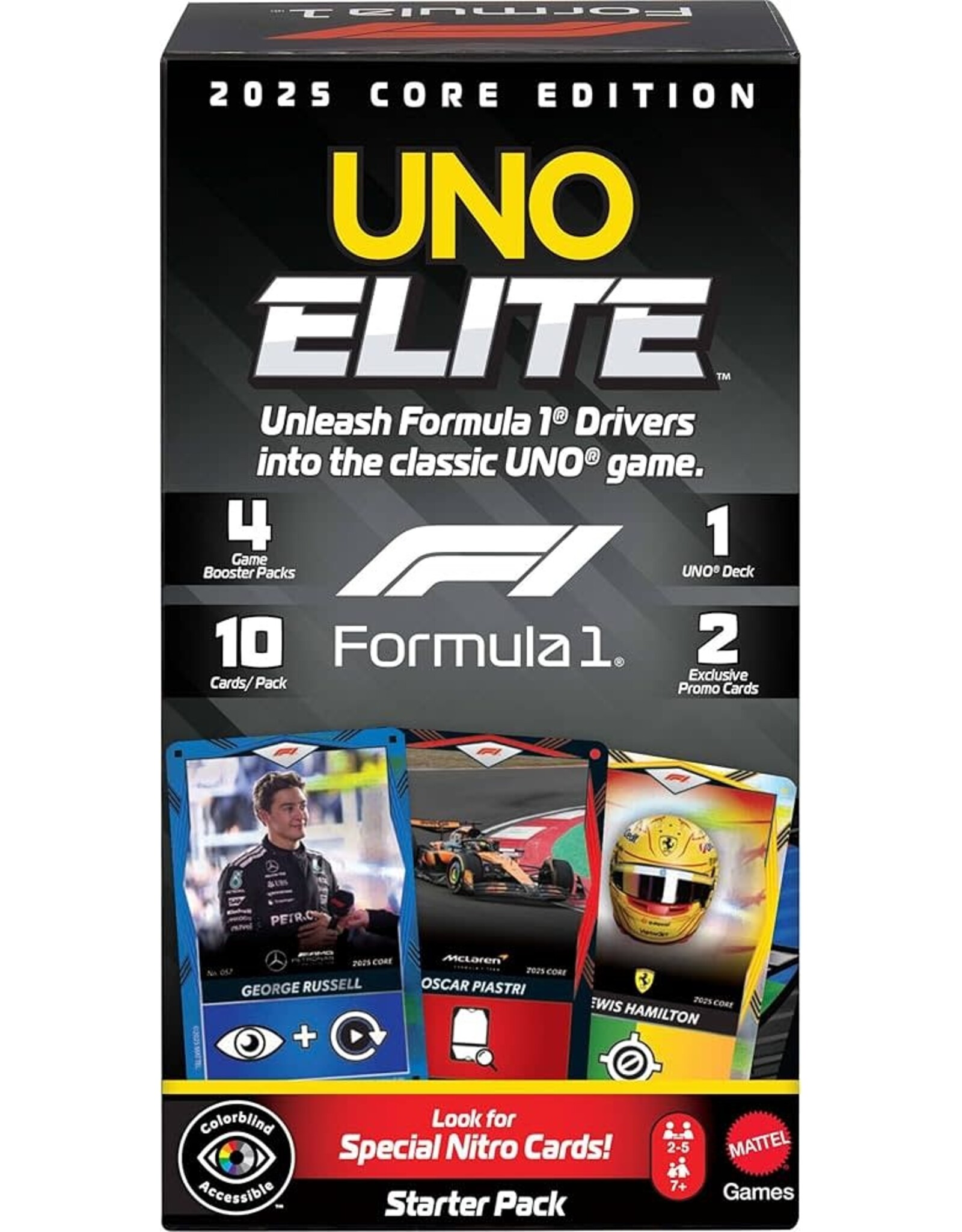 Mattel UNO - Elite F1 Core Edition Starter Pack