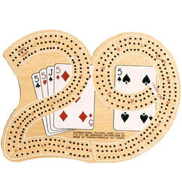 Cribbage Board - Large "29" 3 Natural Color Track