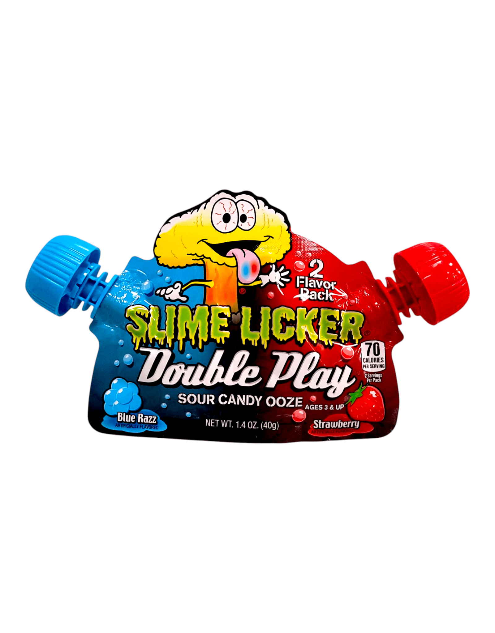 Toxic Waste Slime Licker - DOUBLE PLAY - Blue Razz & Strawberry