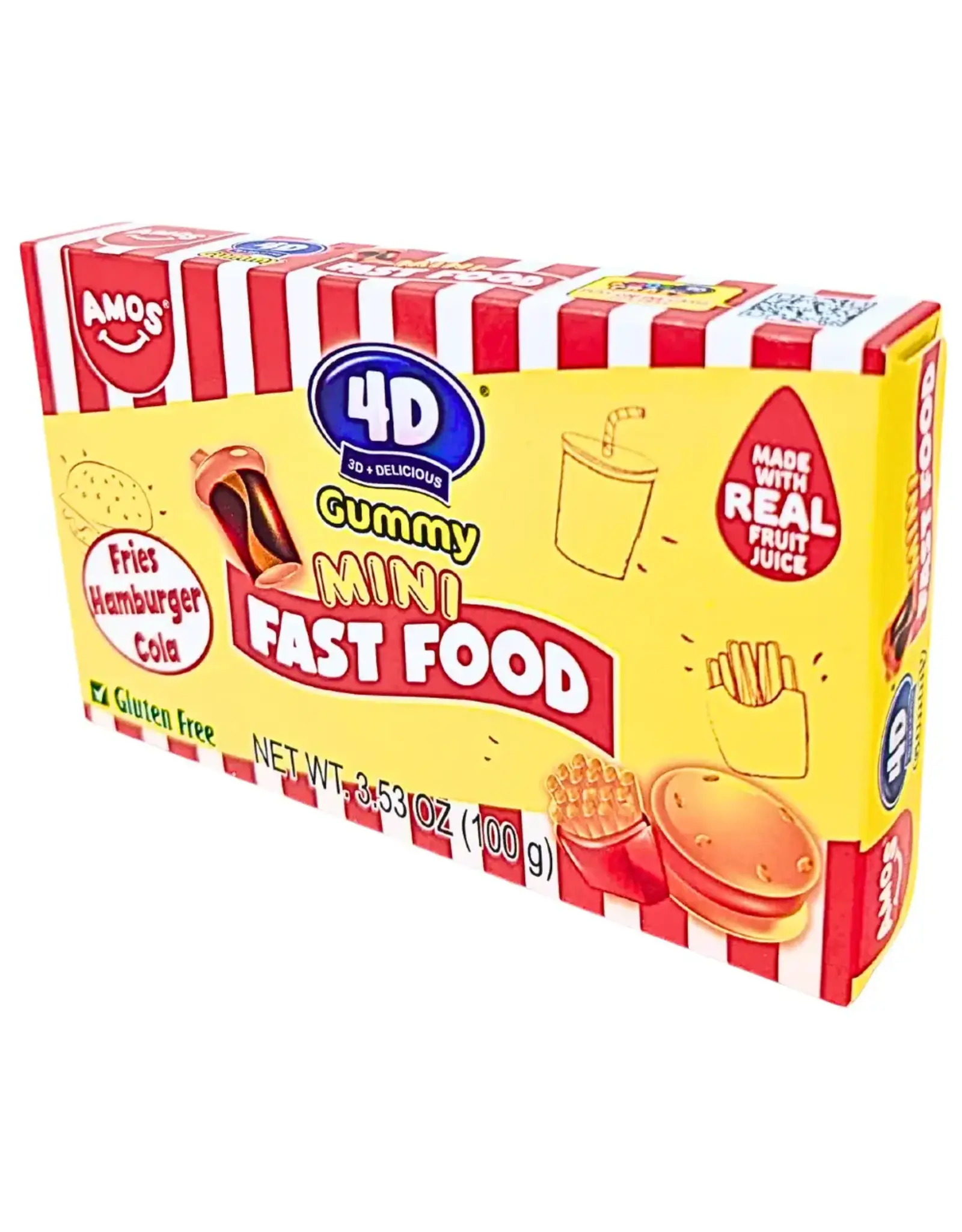 AMOS 4D Fruit Gummy Mini Fast Food