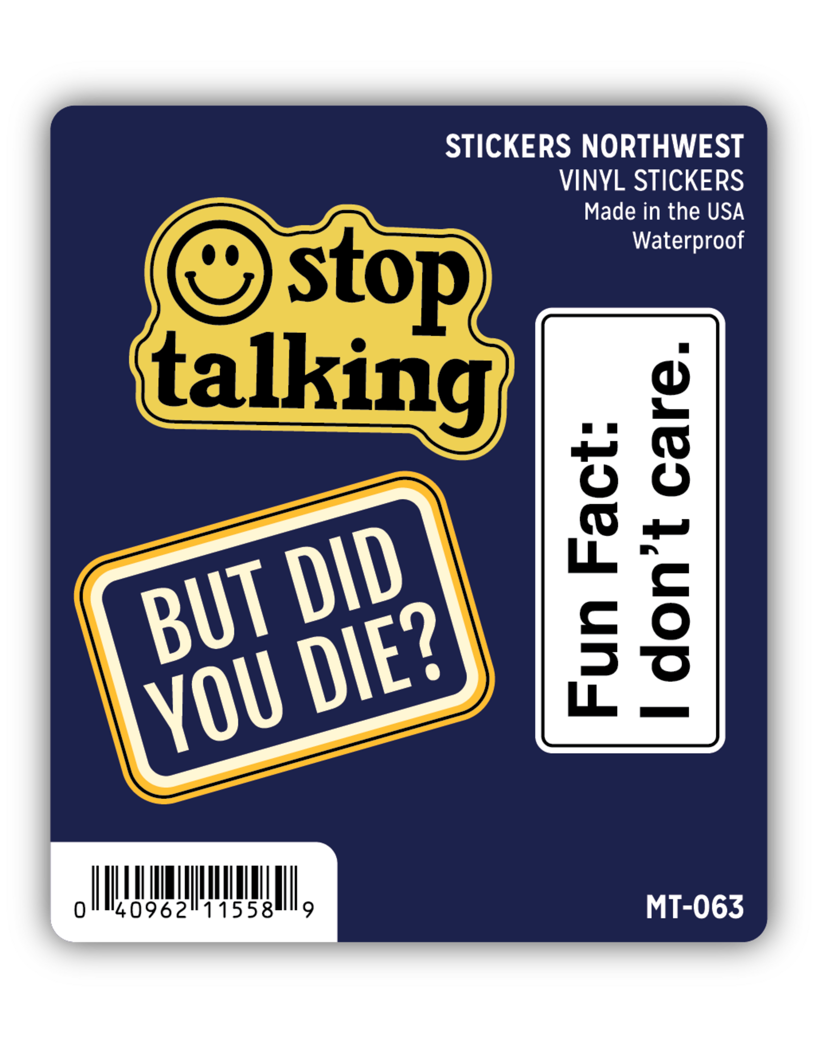 Stickers Northwest Snarky Phrases Mini Sticker Trio