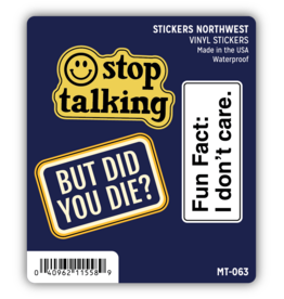 Stickers Northwest Snarky Phrases Mini Sticker Trio