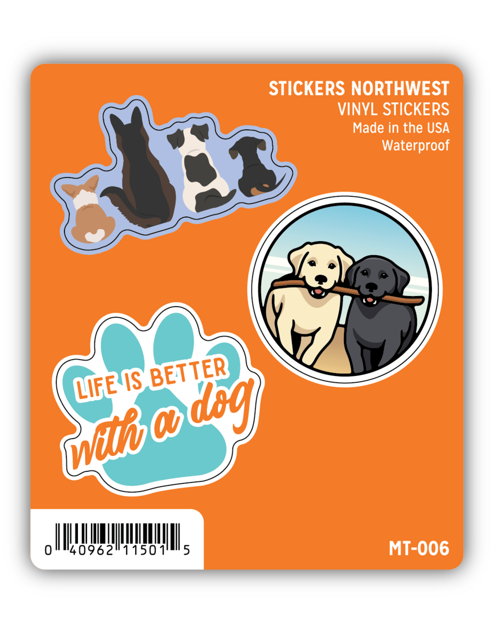 Stickers Northwest Dog Lover Mini Sticker Trio