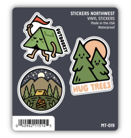 Stickers Northwest Camping Mini Sticker Trio