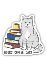Stickers Northwest Books, Coffee, And Cats Sticker